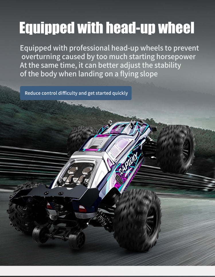 Rapidly: The Durable Speedster RC Car (38 KM/H) with Optional Additional Battery Upgrade Rapidly: The Durable Speedster RC Car (38 KM/H) with Optional Additional Battery Upgrade